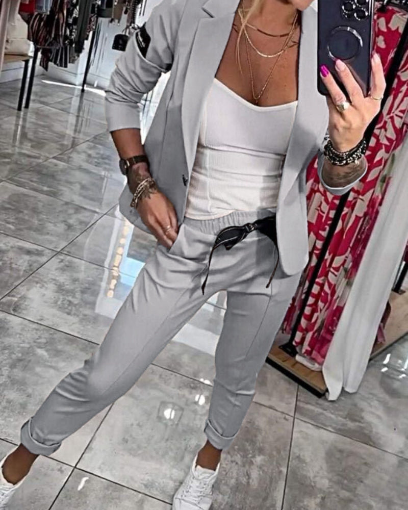 Ivana- Set met top, jasje en broek