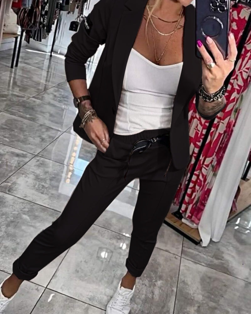 Ivana- Set met top, jasje en broek
