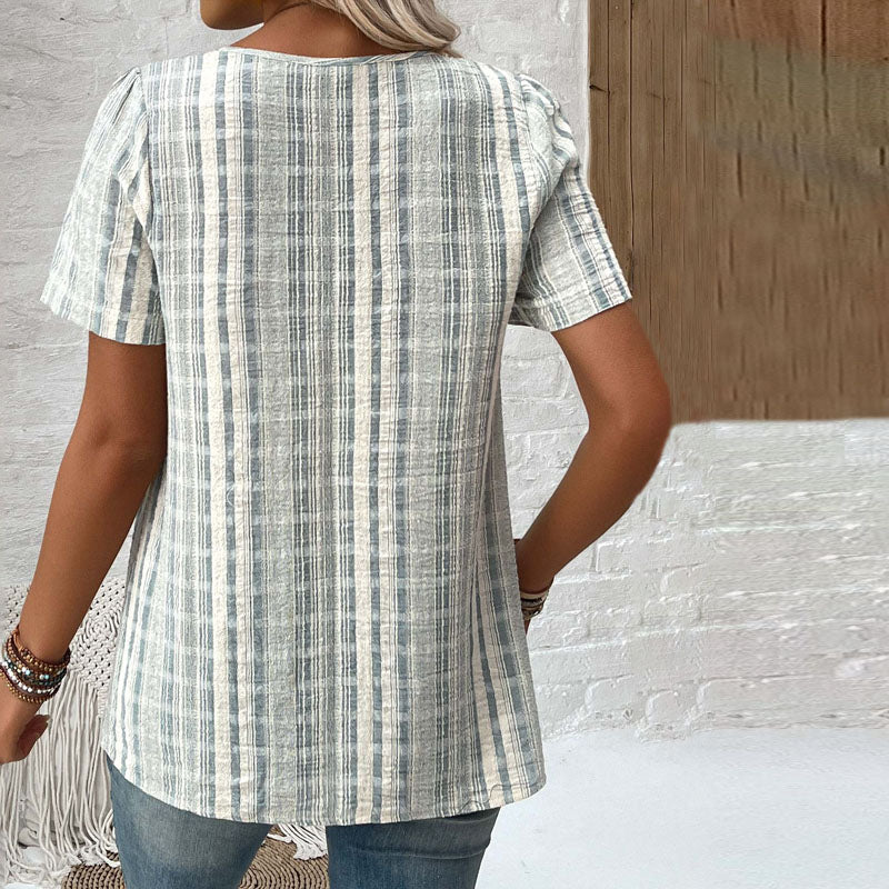 Akira - Casual gestreepte blouse