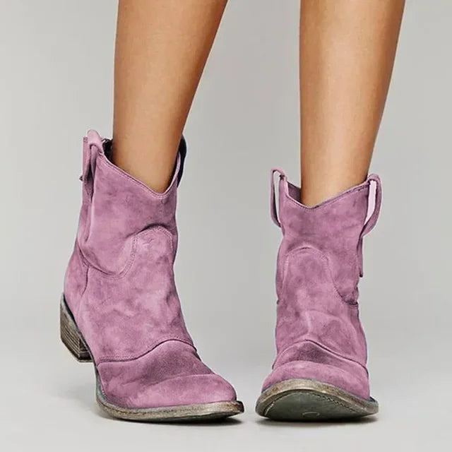 Kiara – Vintage cowboy enkellaars