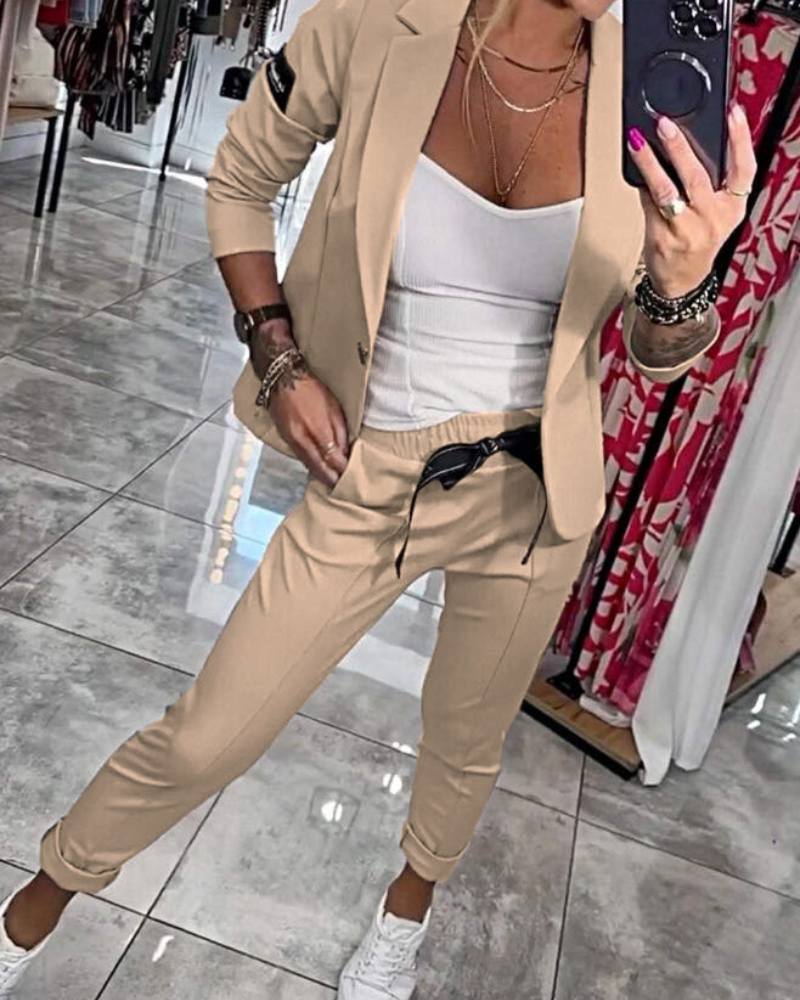 Ivana- Set met top, jasje en broek