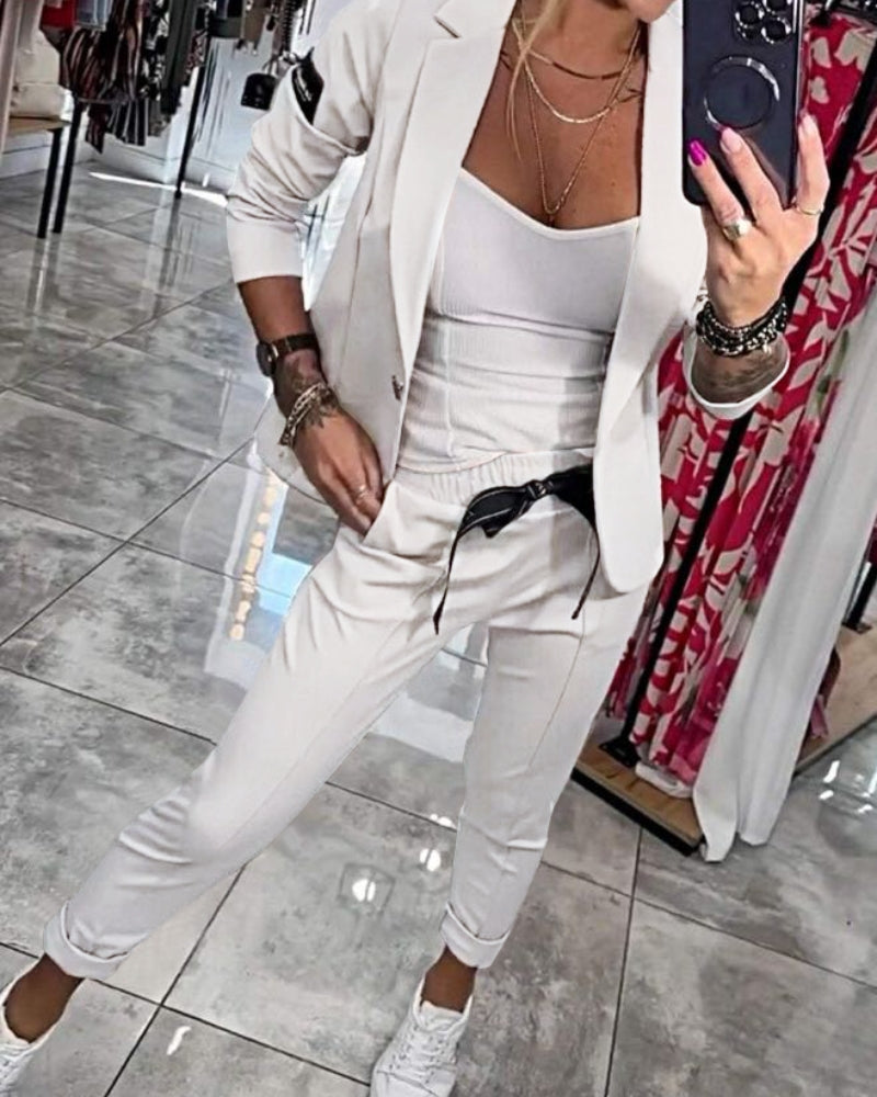 Ivana- Set met top, jasje en broek