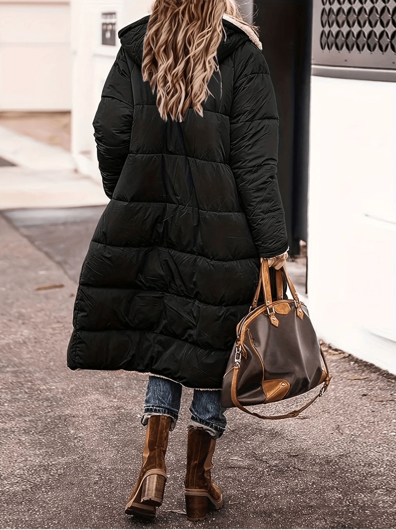 Livia - Reversible parka jas met warme sherpa voering