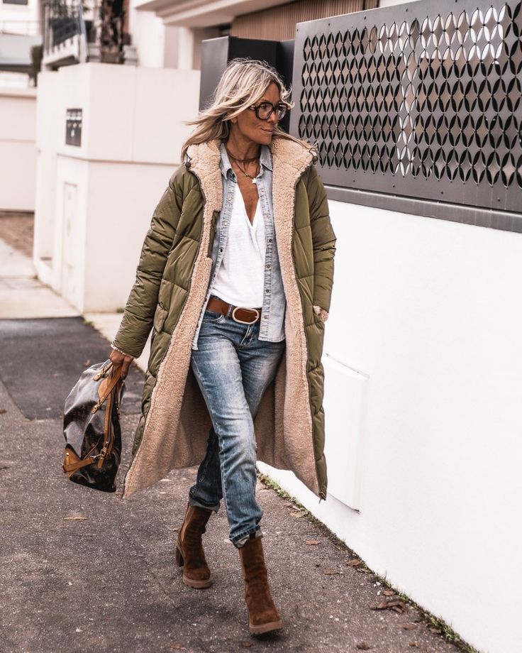 Livia - Reversible parka jas met warme sherpa voering