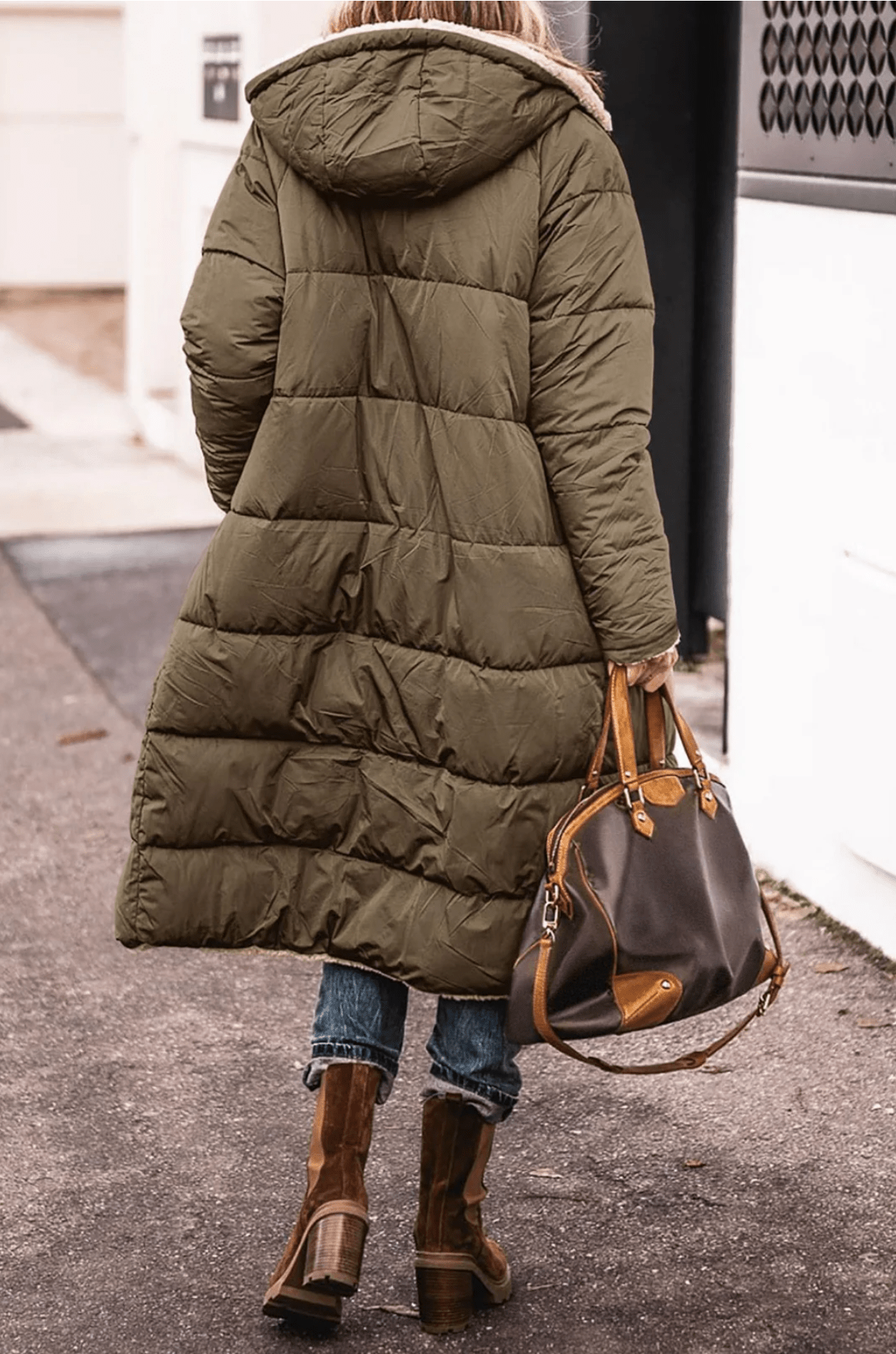 Livia - Reversible parka jas met warme sherpa voering
