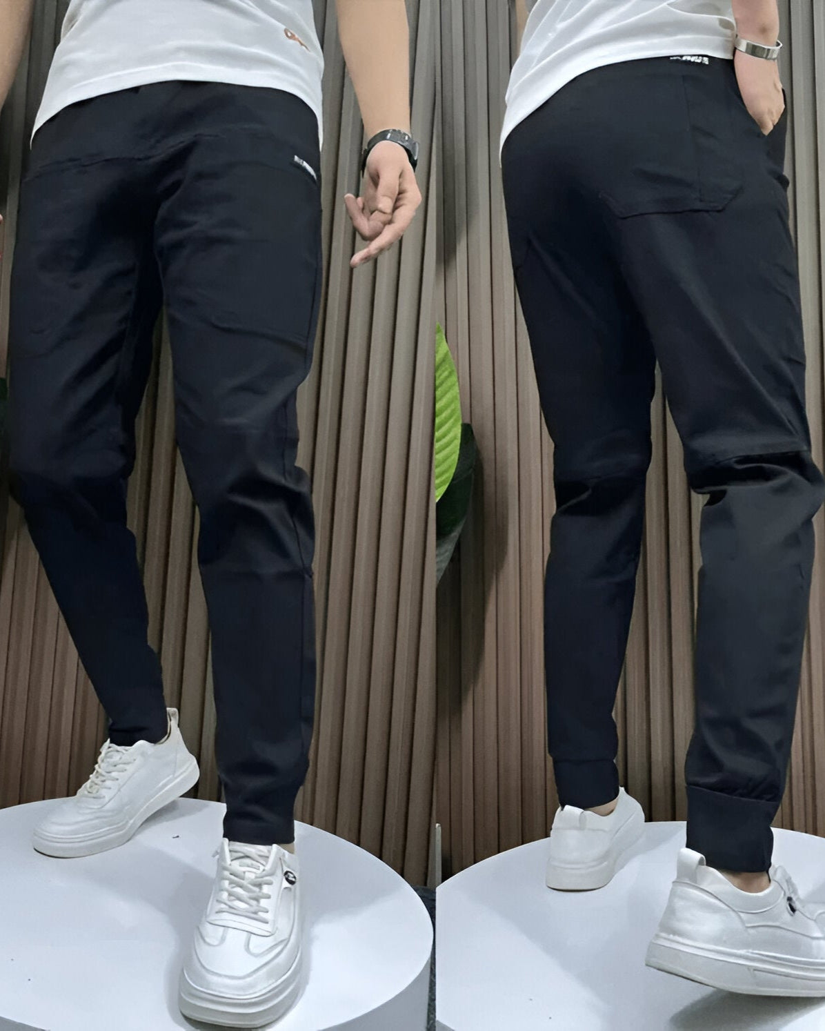 Damian - Elastische cargo broek (1+1 gratis)
